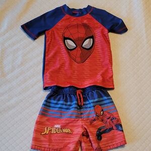 Marvel Red and Blue Spider-Man Swimwear Set